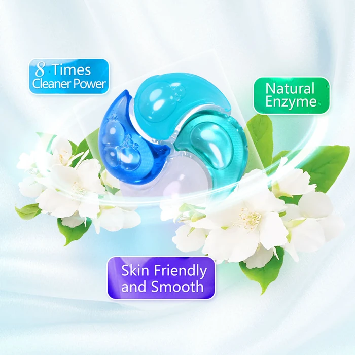 skin friendly Condensed 4 in 1 laundry pods